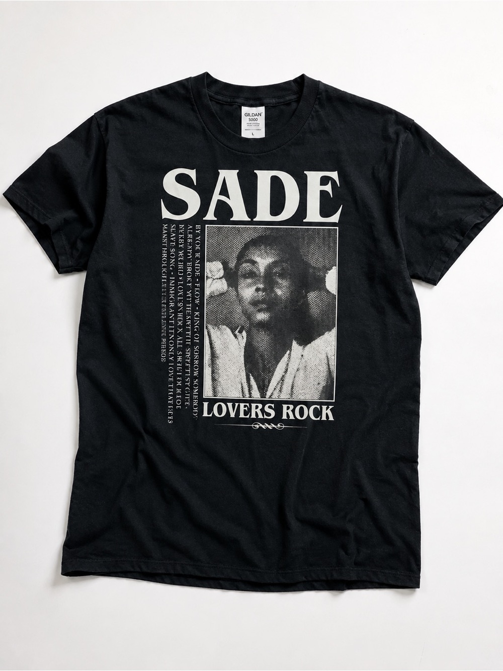 Gildan Black Sade "Lovers Rock" Graphic Tee